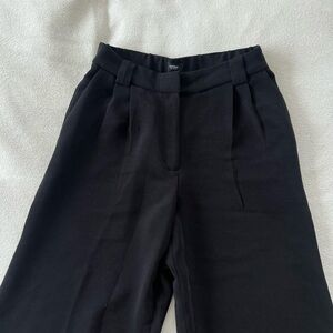 Express Black Wide Leg High-Waisted Pants